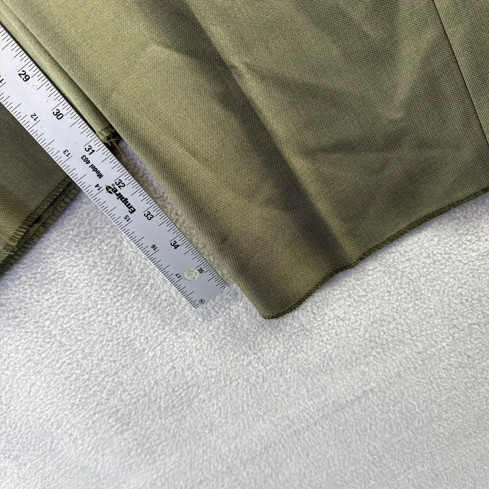 Vintage Sansabelt Dress Pants men's 37 Green  Trousers Unhemmed Raw Pleated NEW